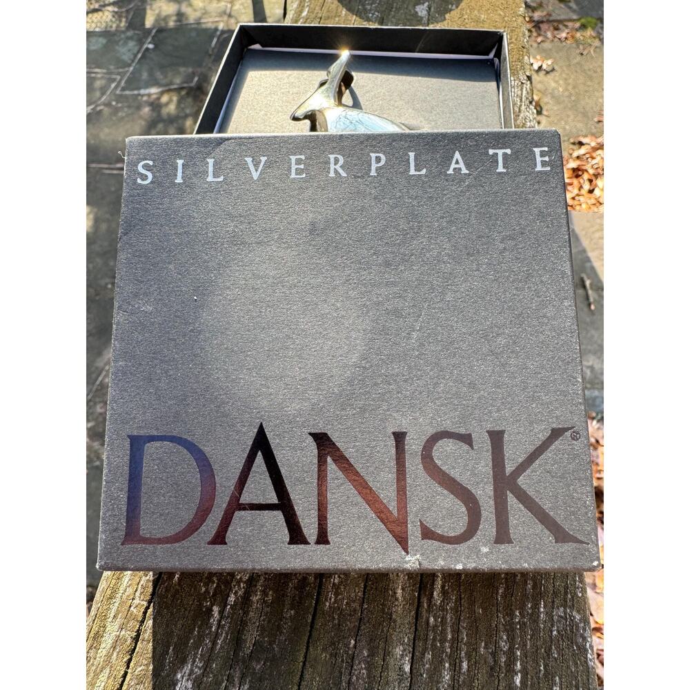 Dansk Designs Silver Reindeer Paperweight Danish Swedish Gifts Presents Retro - Picture 9 of 11